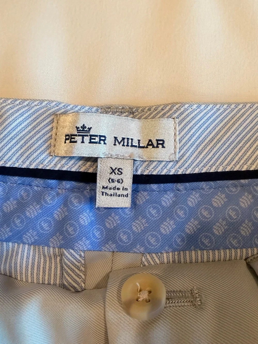 Peter Millar Grey Kids Flat Front Shorts